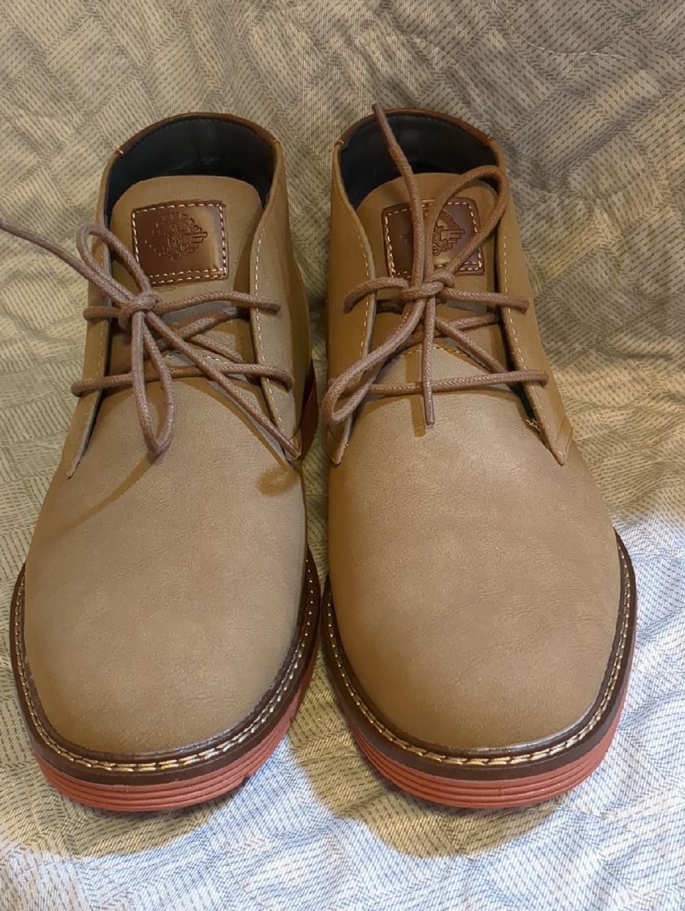 Dockers Tan Chukka Boots with Brown Accents